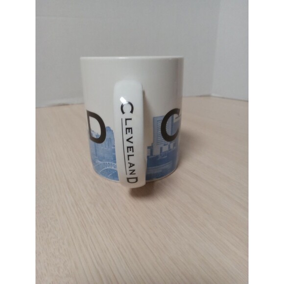 Starbucks Coffee Mug Barista 2002 Skyline Series Cleveland Rocks 10 Ounces - Picture 5 of 6